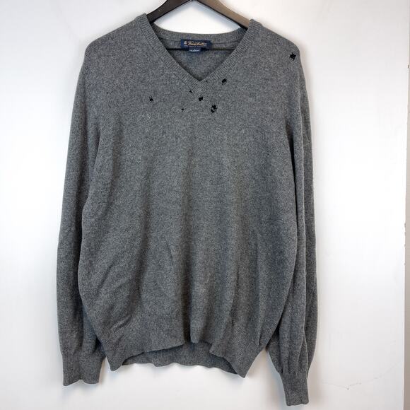 Lot of 10 100% Cashmere Sweaters Cutter Lot Fabric Damaged Upcycle - Gray - Picture 5 of 14